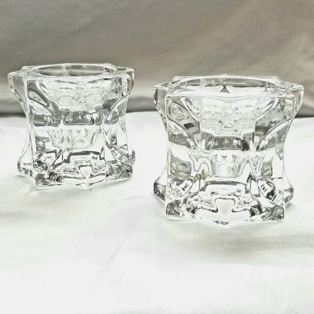 Mikasa Sparkling  Star Candle Holders - Picture 4 of 6